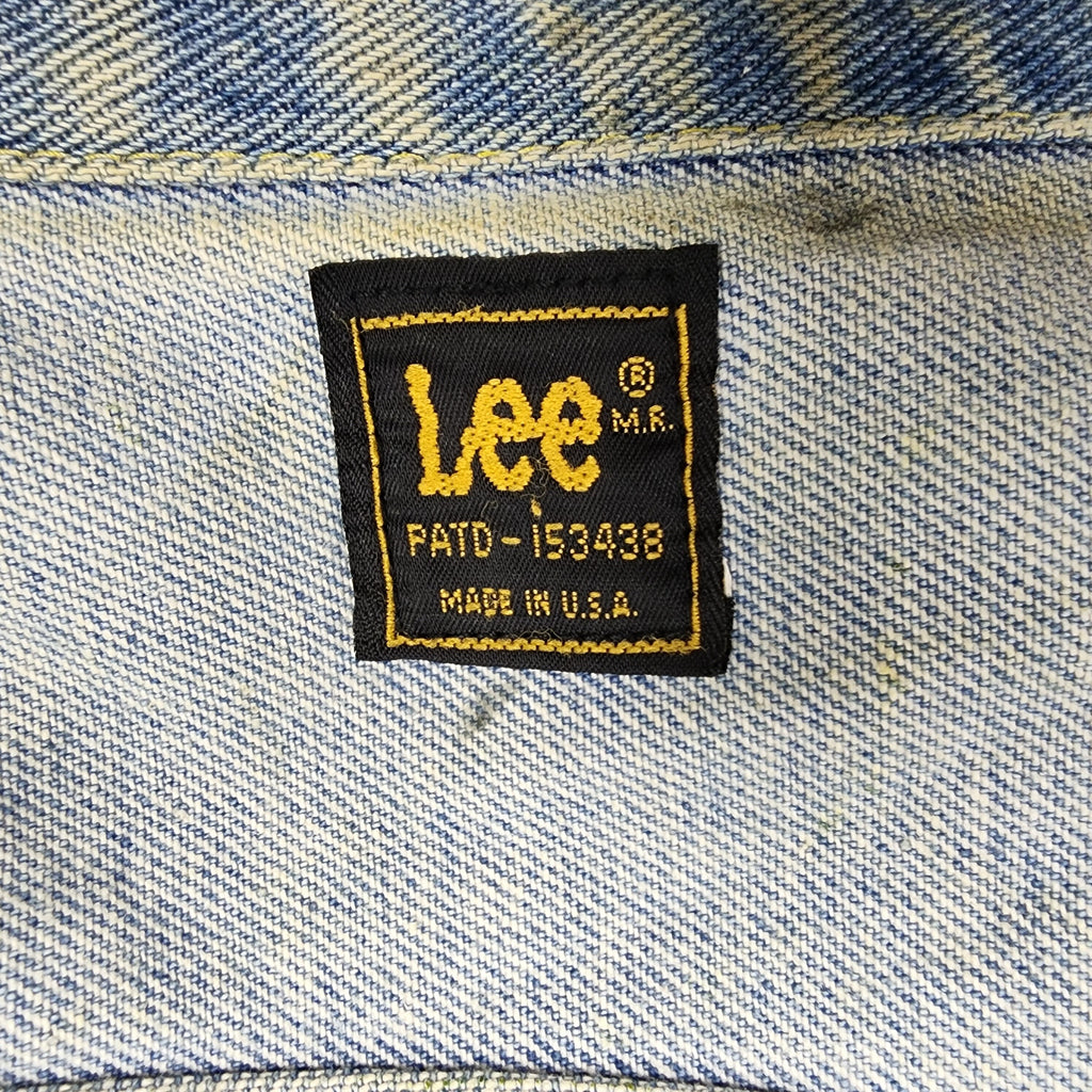 Lee Made In USA Vintage 1970s Denim Jacket with Harley Davidson Patch and Studs