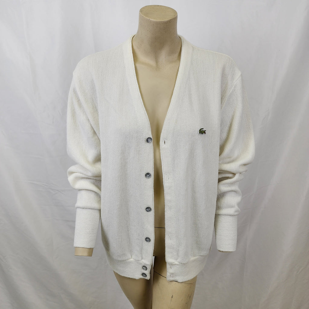 Lacoste Made n USA Vintage 1980s Cardigan
