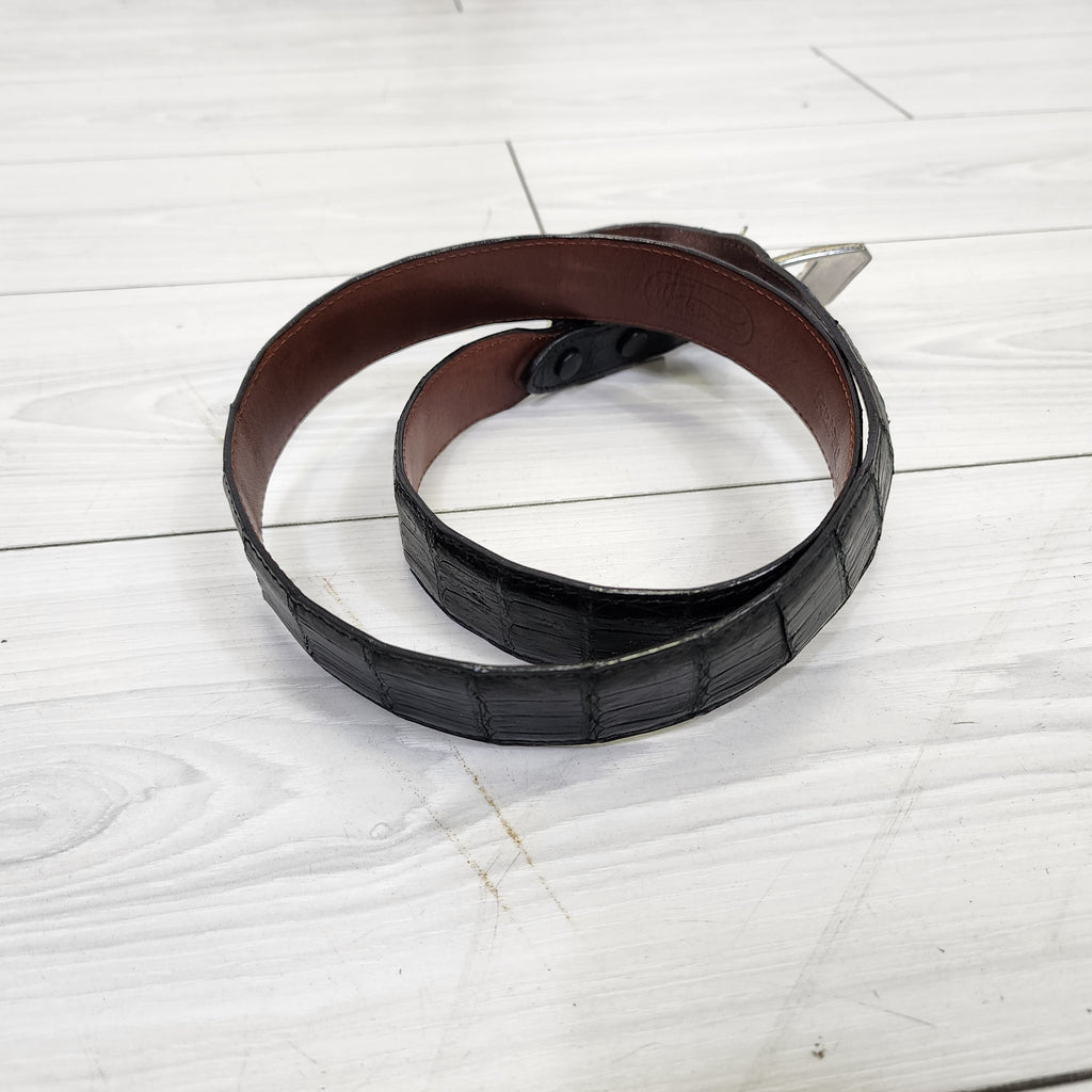 Reptilia Made In USA Genuine Leather Vintage 1990s Size 34 Belt