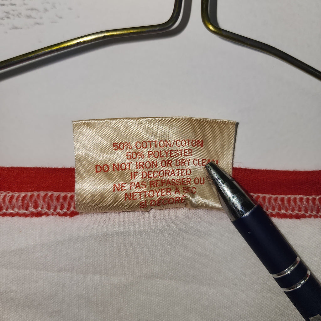 Ruff Rags Ontario 50/50 Polyester Cotton Vintage 1980s Graphic Printed Tee Shirt