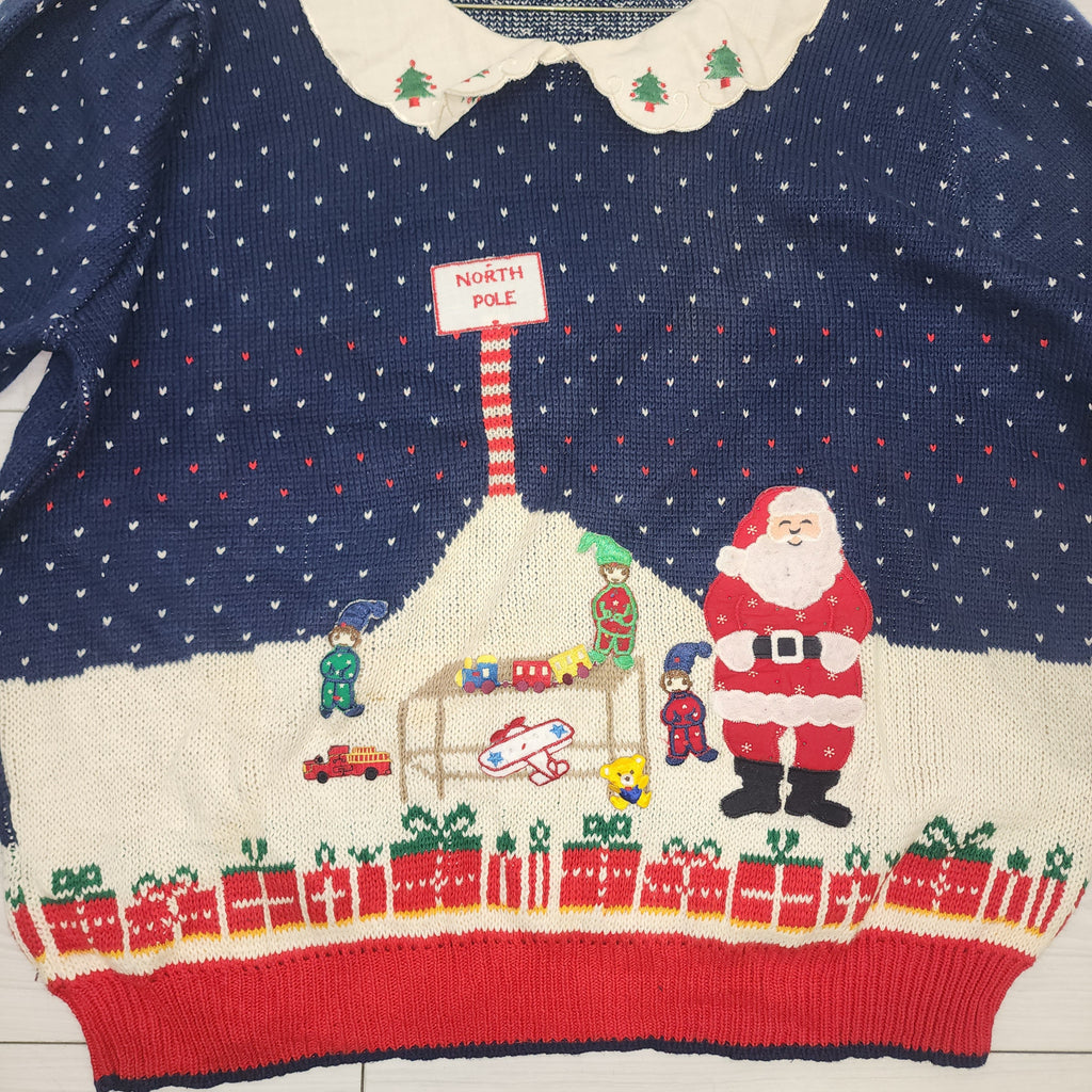 Sweater Loft Christmas Made In USA Vintage 1980s Sweater Size 9