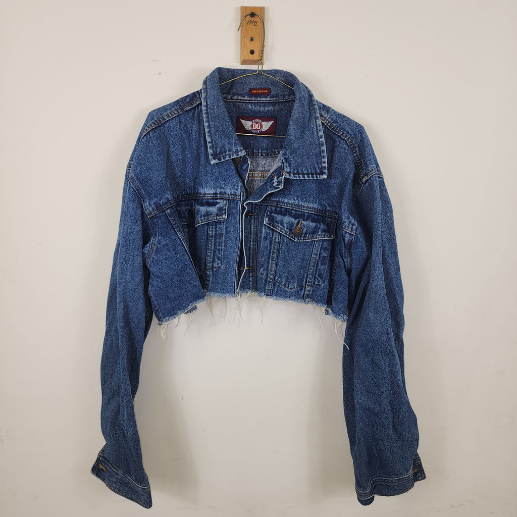 Denim Gear Vintage Y2K Cropped Denim Jacket