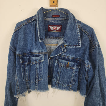 Denim Gear Vintage Y2K Cropped Denim Jacket