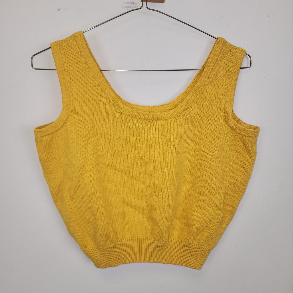 St. John Collection by Marie Gray Vintage Y2K Made In USA Yellow Top