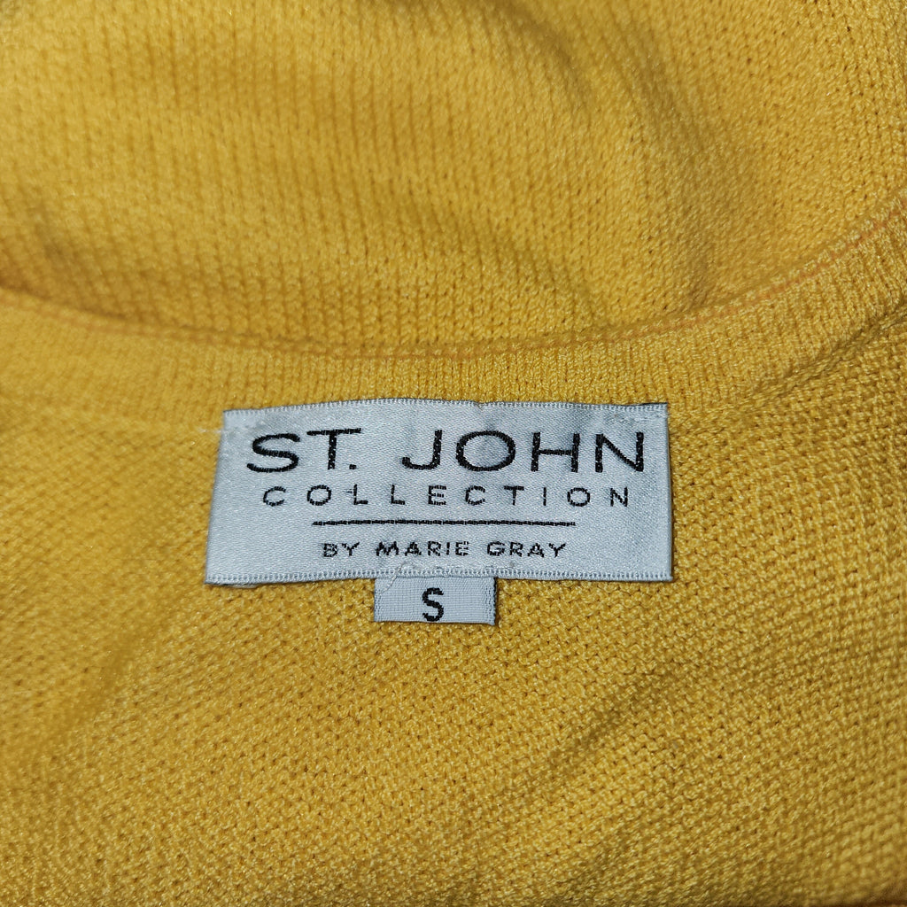 St. John Collection by Marie Gray Vintage Y2K Made In USA Yellow Top