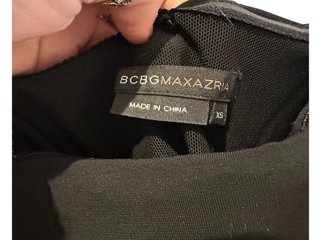 BCBG MAXAZRIA 2010 Black Ruffled Dress