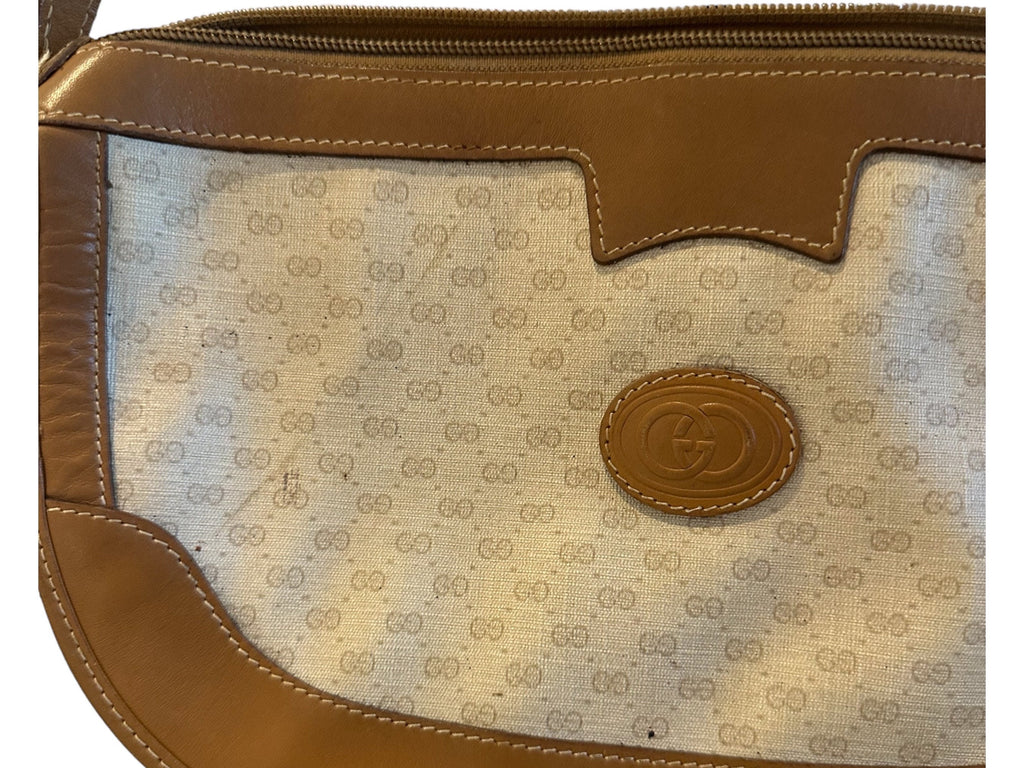 Gucci Vintage 1980’s Leather Purse Beige/Tan