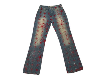 Versace 2000s Jeans Red Starfish