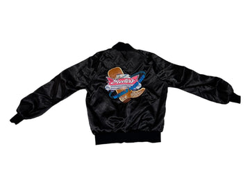 80’s West Ark Black Nylon Jacket Cowboy Boots