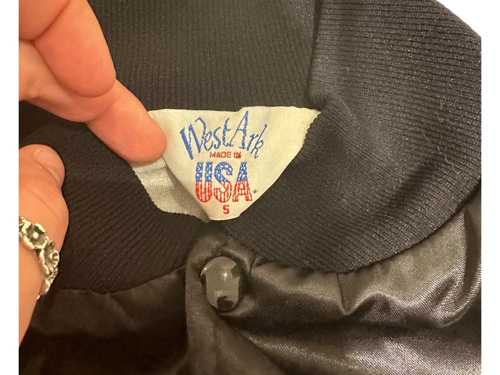 80’s West Ark Black Nylon Jacket Cowboy Boots