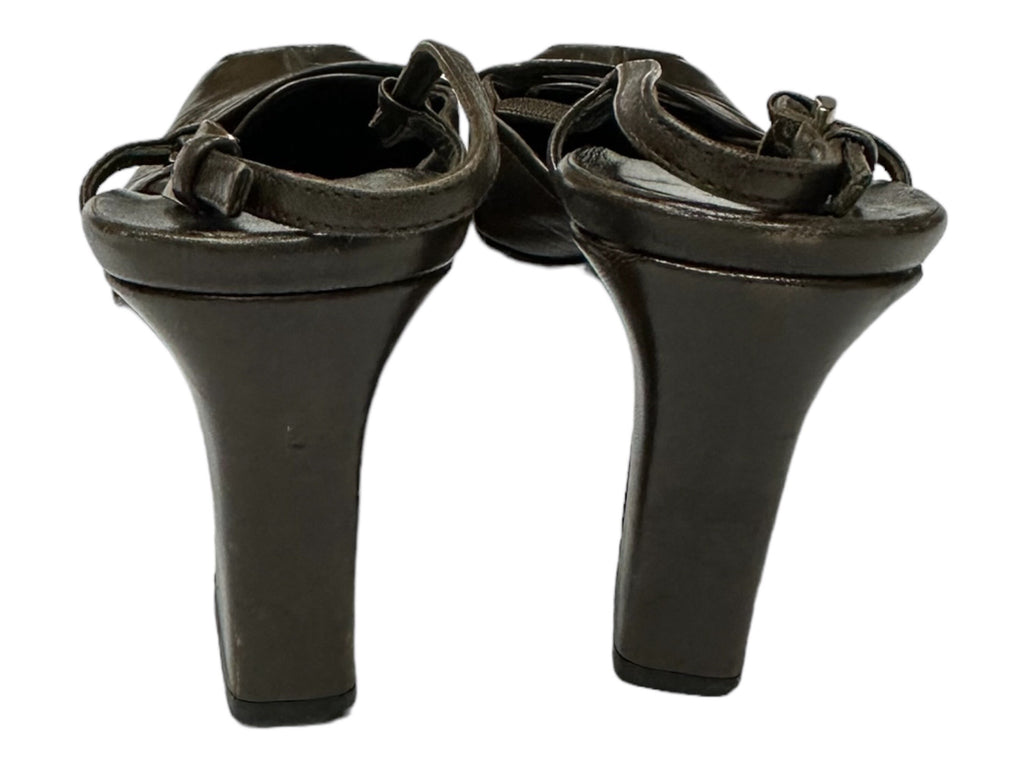 PRADA 2000s Leather Brown Heels