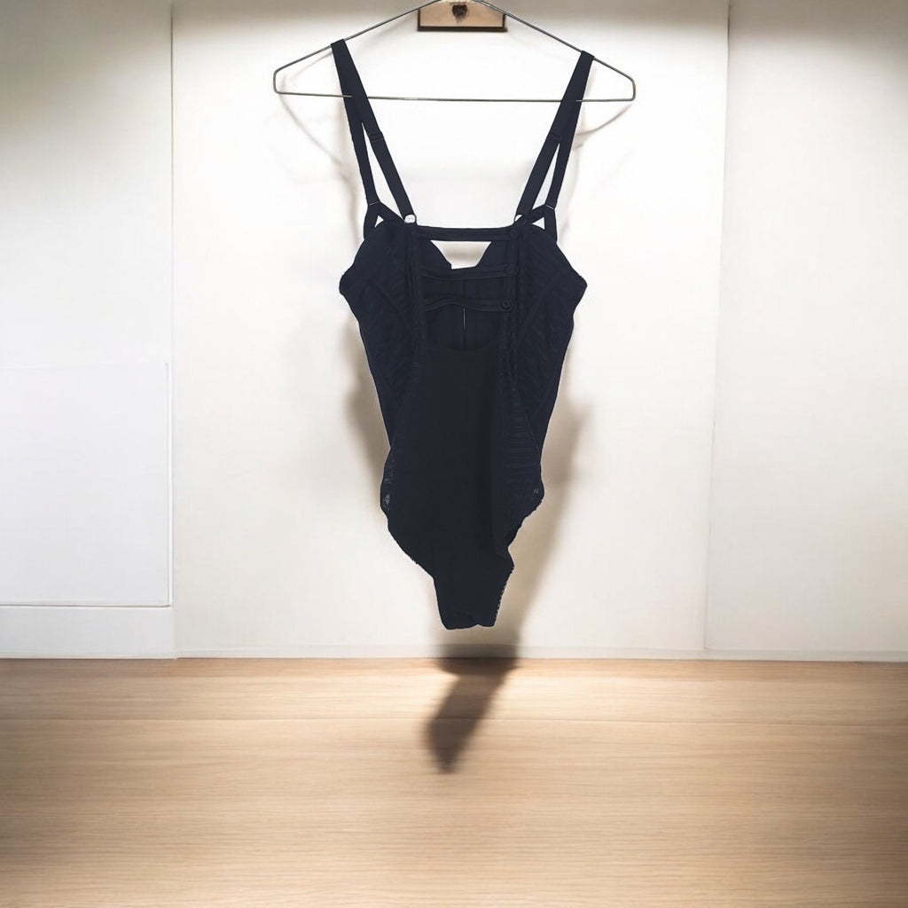 90s Jean Paul Gaultier Iconic Cone Bra Bodysuit