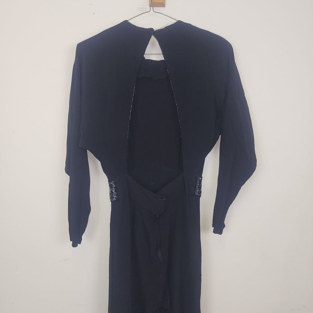 90s Backless Jumpsuit Sequined