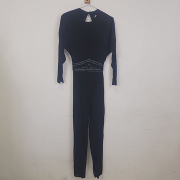 90s Backless Jumpsuit Sequined