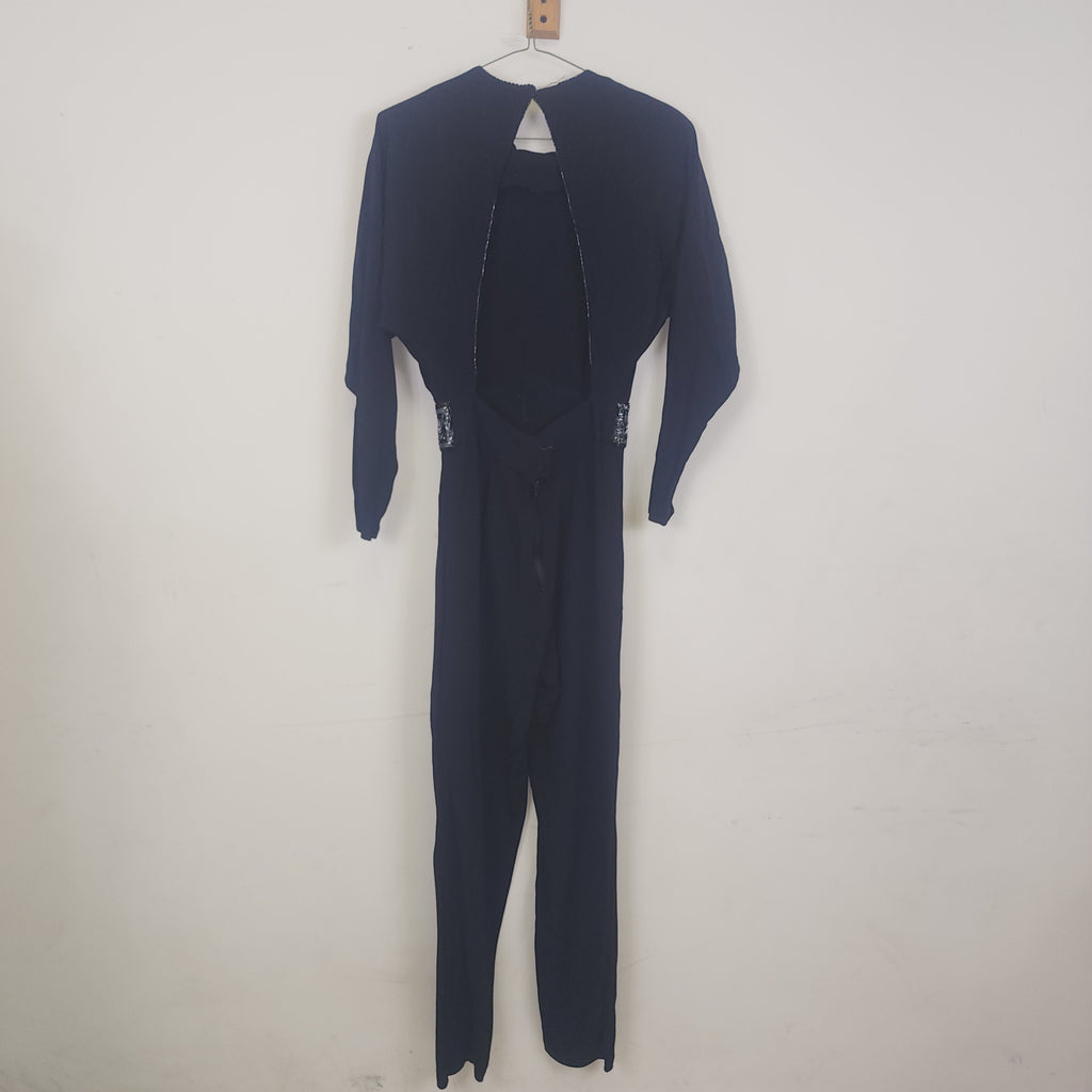 90s Backless Jumpsuit Sequined