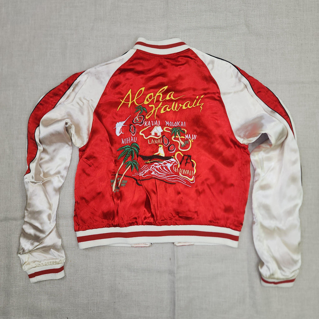 Vintage Aloha Hawaii Satin Jacket