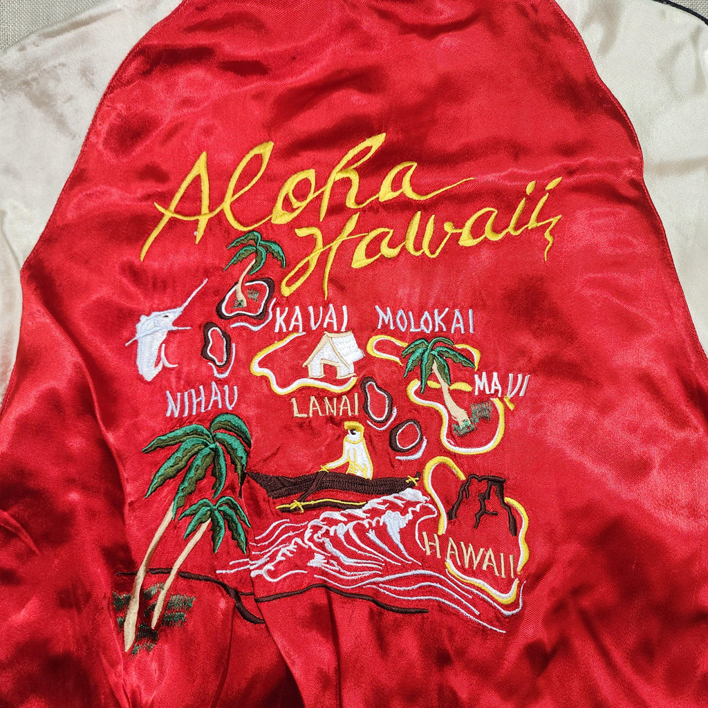 Vintage Aloha Hawaii Satin Jacket
